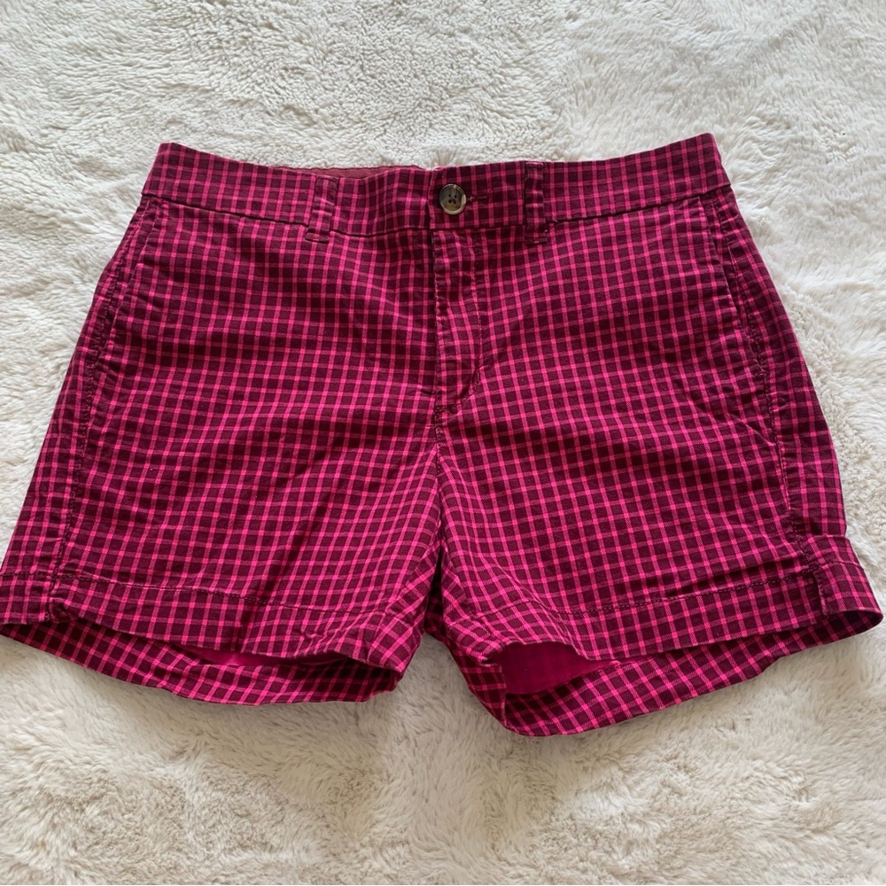 Old Navy Pink Plaid Checkered Everyday Shorts Size 4